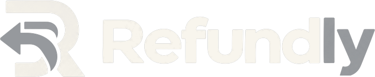 Refundly logo, light version