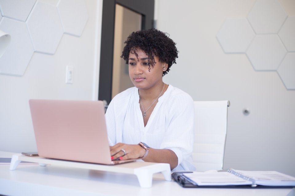 Support team member answering customer messages